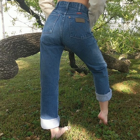 Wrangler Denim - Vintage Wrangler High-Waist Indigo Denim Jeans